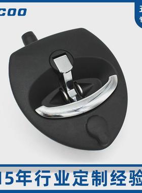 斯科工具箱锁工程塑料面板锁T型拉手锁双锁结构设备柜平面锁A7897