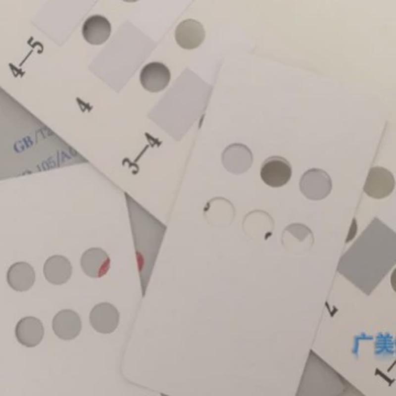 供应变色灰卡gb/t250沾卡灰色gb/t251色牢度灰卡灰度卡