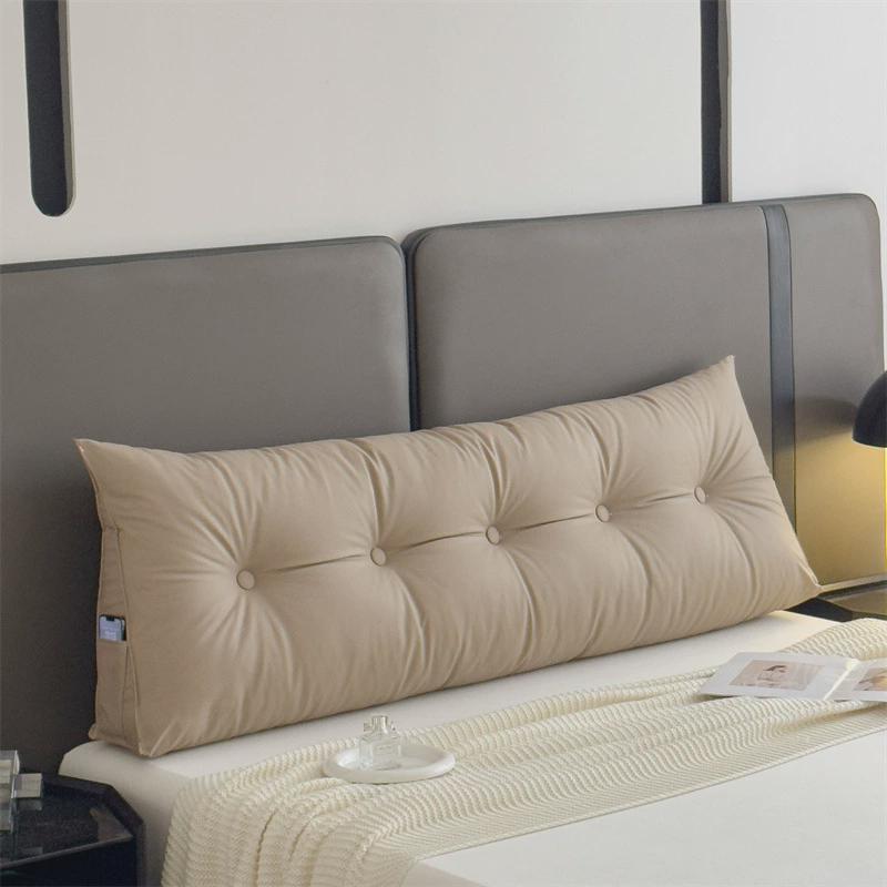 棉麻无直接靠垫大靠背垫2024新款床上靠枕三角榻榻米床头软包靠墙