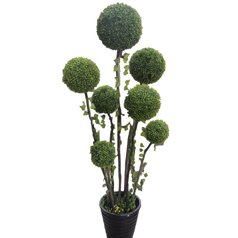 植物树假树黄杨树草球树密叶球大型盆花欧式造型盆栽送绿植