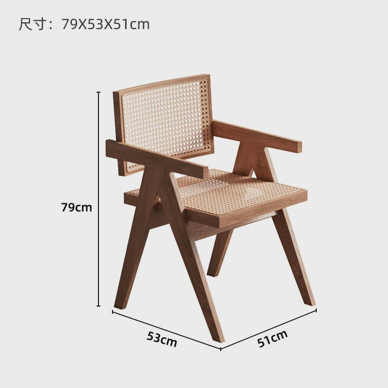 全实木餐桌椅组合桌木纹日式北欧家用长方形办公桌原木加厚饭桌