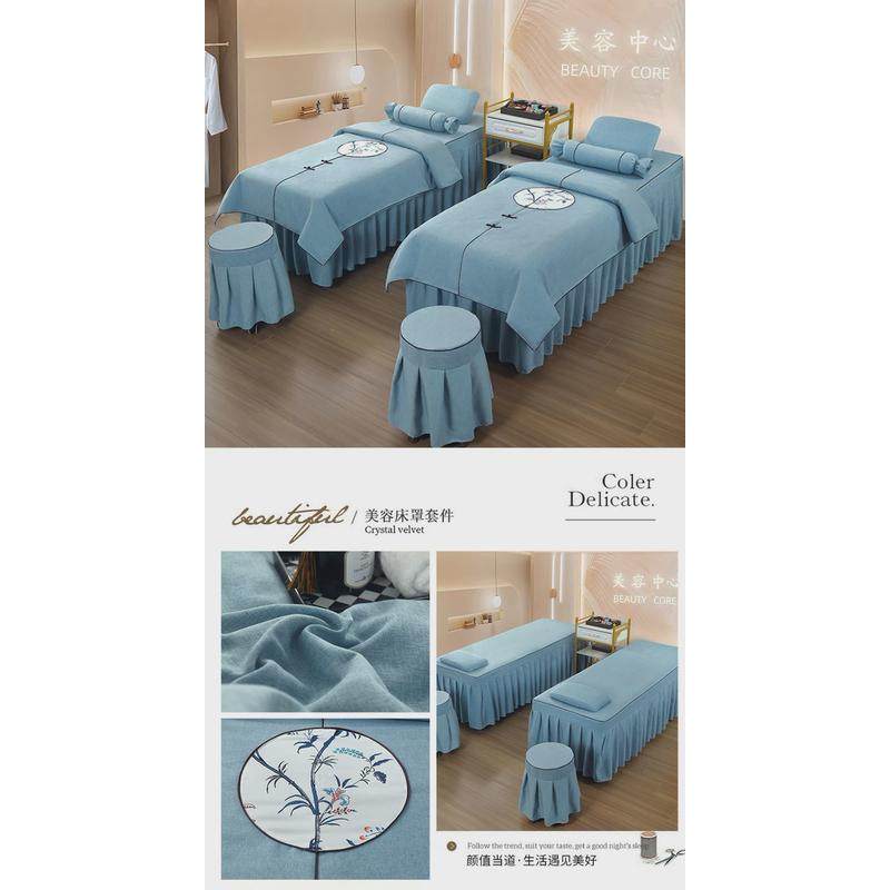 理疗网红按摩美容床罩四件套棉麻推拿新款美容院床罩新潮床单其他,床上用品,床裙,淘宝优惠券,粉丝福利购,淘宝优惠卷