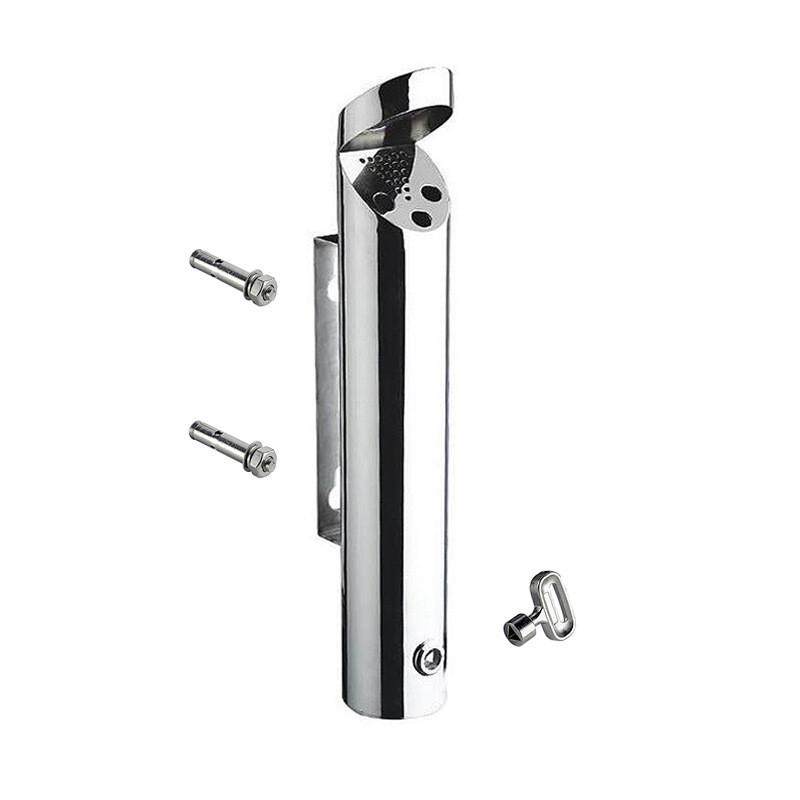 挂壁式烟灰缸不锈钢304烟灰柱锁墙酒店烟蒂桶,电子/电工,接线端子,淘宝优惠券,粉丝福利购,淘宝优惠卷