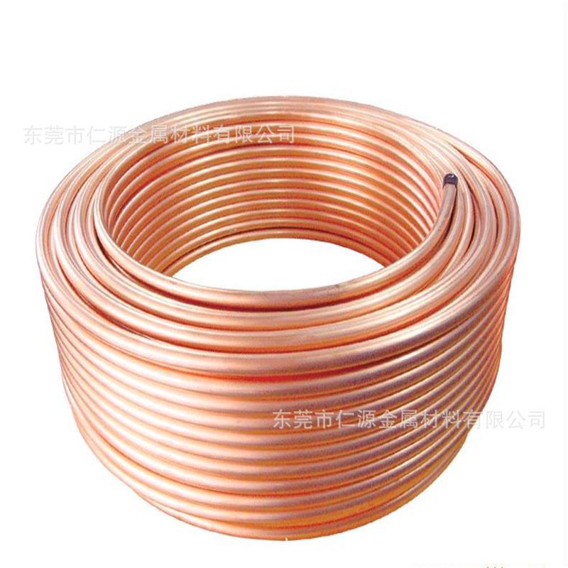 现货供应t2紫铜用tp2紫铜管t2紫铜管空调制冷盘管铜管折弯加工