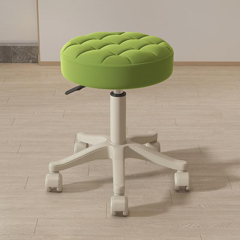 美容院凳子滑轮旋转升降圆凳化妆梳妆凳吧凳大工椅美发美甲理发椅