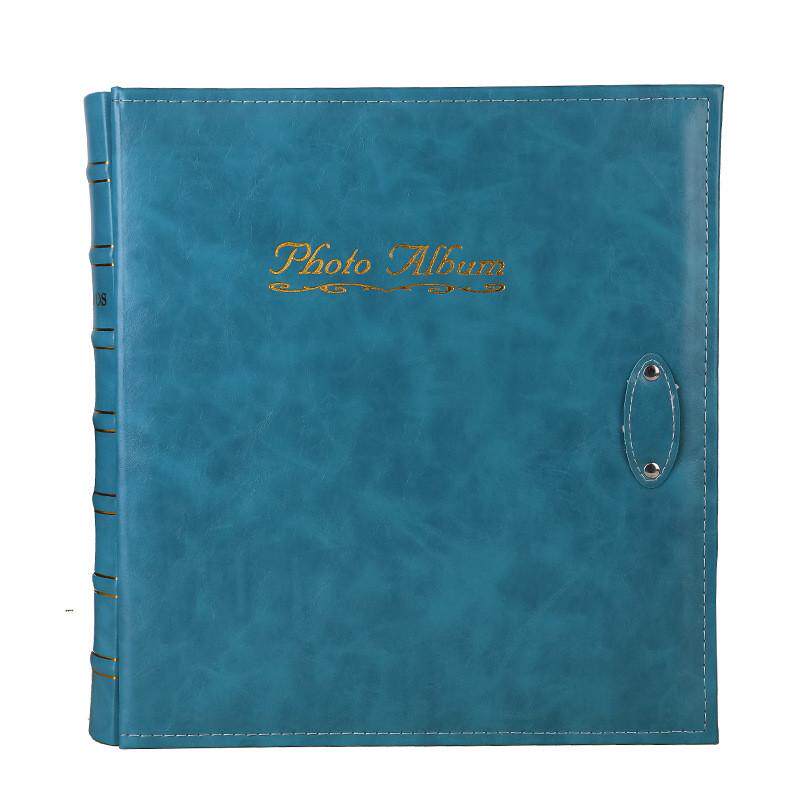 批发6寸过塑家庭大容量相簿覆膜插活页影集pu复古皮质封面相册本