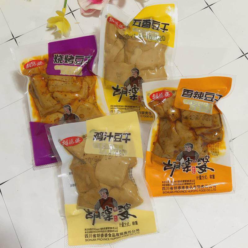 胡婆婆五香豆干 干500g香辣鸡汁混搭四川特产整箱散装豆干 干休闲