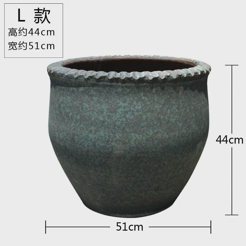 禅意粗复古陶罐插花器干支落地大号摆件酒店大花瓶庭院花盆坛子缸,鲜花速递/花卉仿真/绿植园艺,花盆,淘宝优惠券,粉丝福利购,淘宝优惠卷