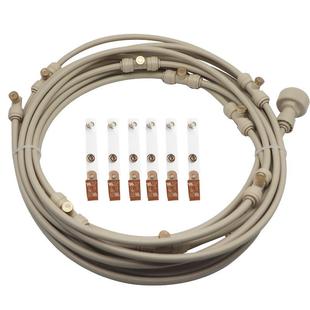 18m户外雾化冷却系统26个喷座加26黄铜喷嘴DIY自定义用于庭院灌溉