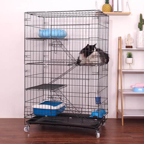厂家宠物笼家猫笼狗笼折叠笼子大中小号现货家用铁丝笼批发