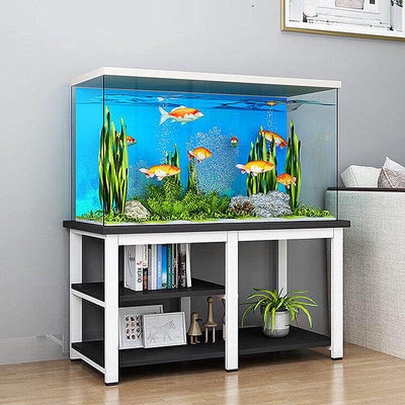 钢架子实木鱼缸底柜客厅鱼缸木铁艺置物架鱼缸桌子底座底架鱼缸架