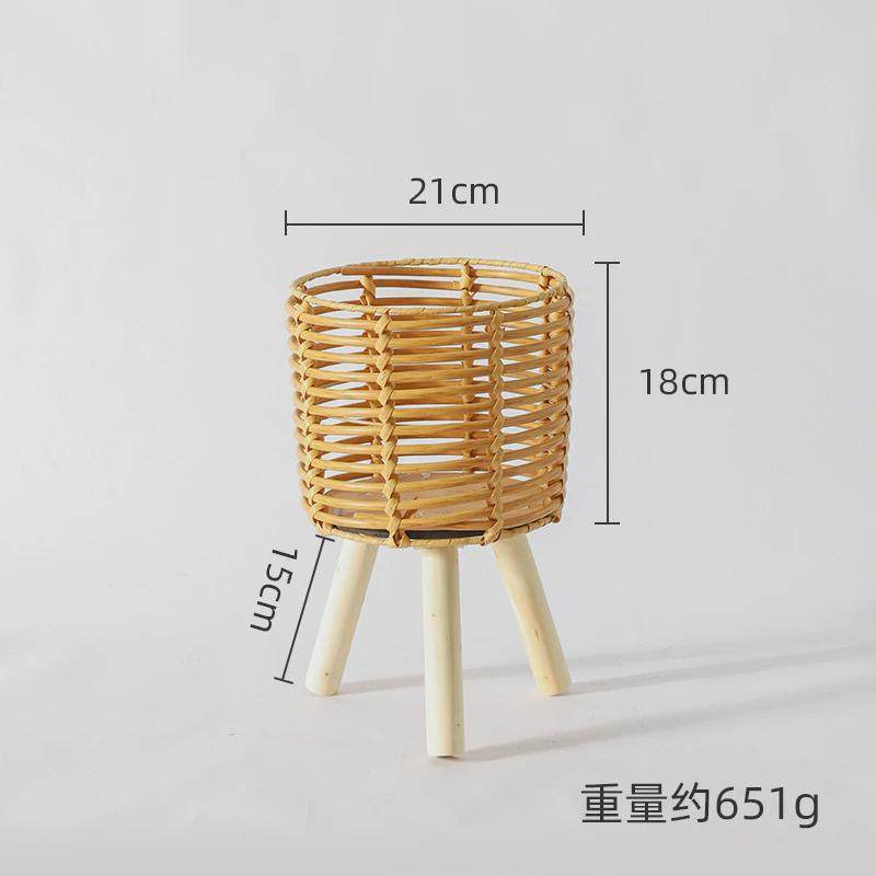 欧式花架藤编客厅阳台竹藤花架室内花盆架落地式简约植物架子,鲜花速递/花卉仿真/绿植园艺,花盆,淘宝优惠券,粉丝福利购,淘宝优惠卷