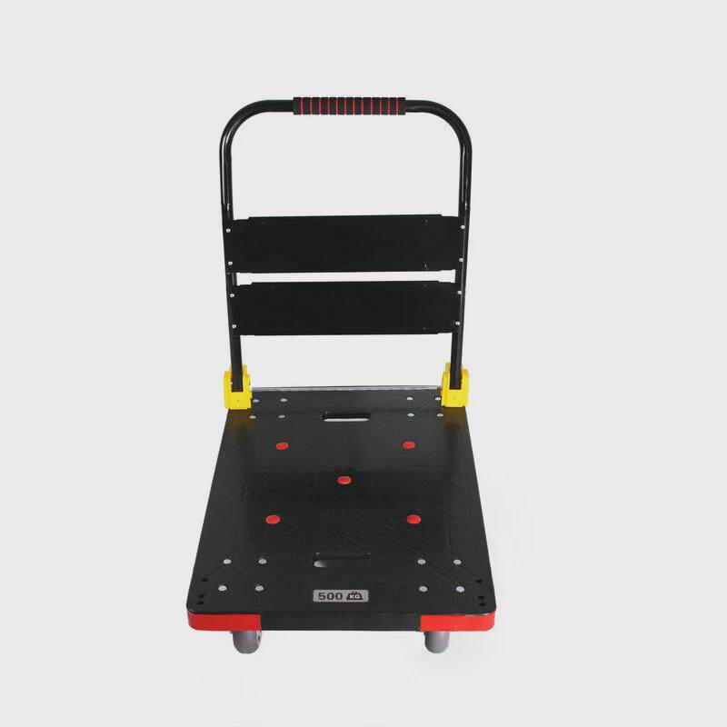 厂家货静音小推车拉货搬运车平板车手推车拉板车摺叠供应四轮便捷