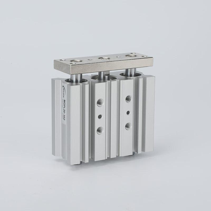 三杆气缸mgpl2x16x20x25/32/40/50/63-30x75x100x125导轴带三杆