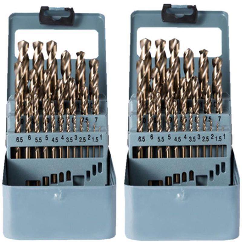 高速钢麻花钻不锈钢金属直柄超硬含钴25pc钻头套装,五金/工具,扩孔钻,淘宝优惠券,粉丝福利购,淘宝优惠卷