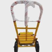 不锈钢板车推车伸缩双轮抽拉钢管折叠手推车静音橡胶轮平板推车