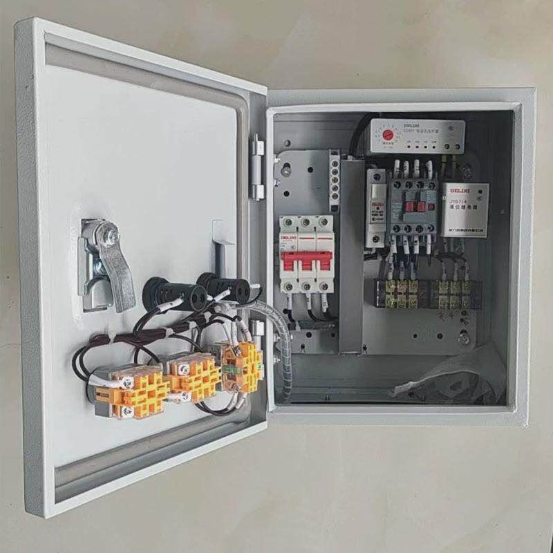 三相水泵控制箱380v供水排水自动报警双泵重启超高液位智能可贴牌