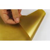 清岚新款 哑即时贴贴纸pvc不干胶面金色不干胶汽车拉花广告材料