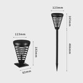 帝舜花园装 饰户外防水别墅园区地插太阳能草坪灯高亮led庭院灯