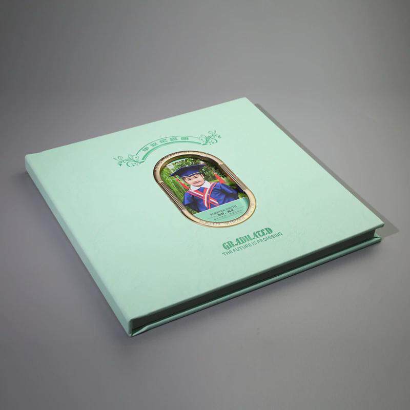 新款皮质定制毕业册来图做成书大学同学录幼儿园纪念册毕业季相册