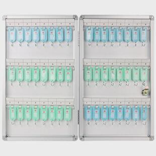 铝合金钥匙箱壁挂式钥匙管理收纳中介挂钥匙牌箱保管挂墙带锁48位