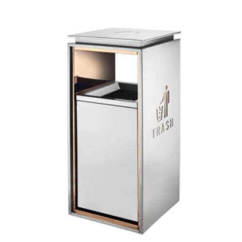 垃圾桶篓方形立式分类座地垃圾不锈钢垃圾桶商场大厅户外小区酒店