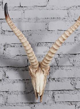 热销壁挂仿古羊头骨墙饰欧式挂饰墙贴创意羊头家居饰品墙面壁挂饰