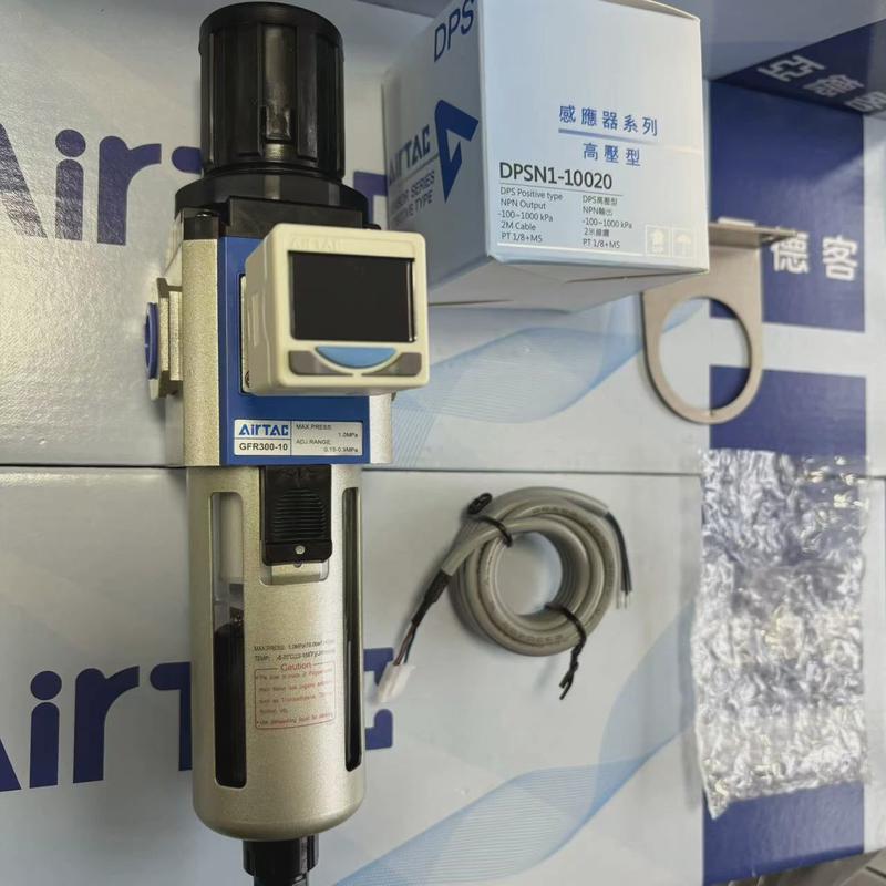 调压客亚德过滤和数显开关组合gfr300-10自动排水+dpsn1-10020