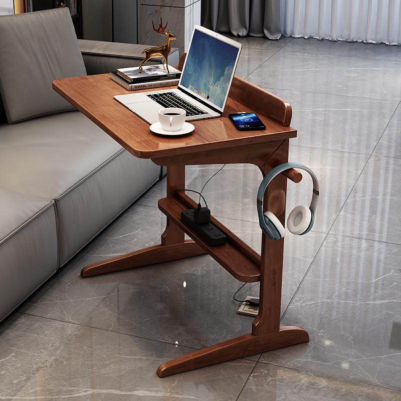 懒人笔记本电脑桌实木边几可移动沙发边卧室书桌桌子小型创意床边,住宅家具,电脑桌,淘宝优惠券,粉丝福利购,淘宝优惠卷