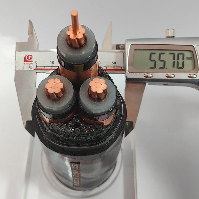 电缆线zcyjv228.7/15kv3*70-400平方电源铠装工程配电房铜芯高压