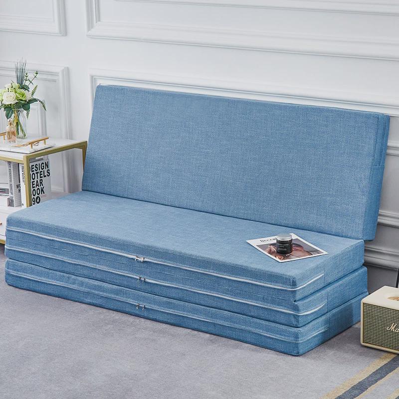 jw折叠床垫软垫租房榻榻米海绵垫单人学生宿舍午睡专用打地铺可