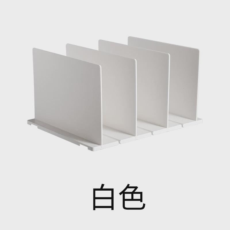 3ew1桌面分隔板厨房包包收纳架衣柜分层整理收纳盒书立分类文