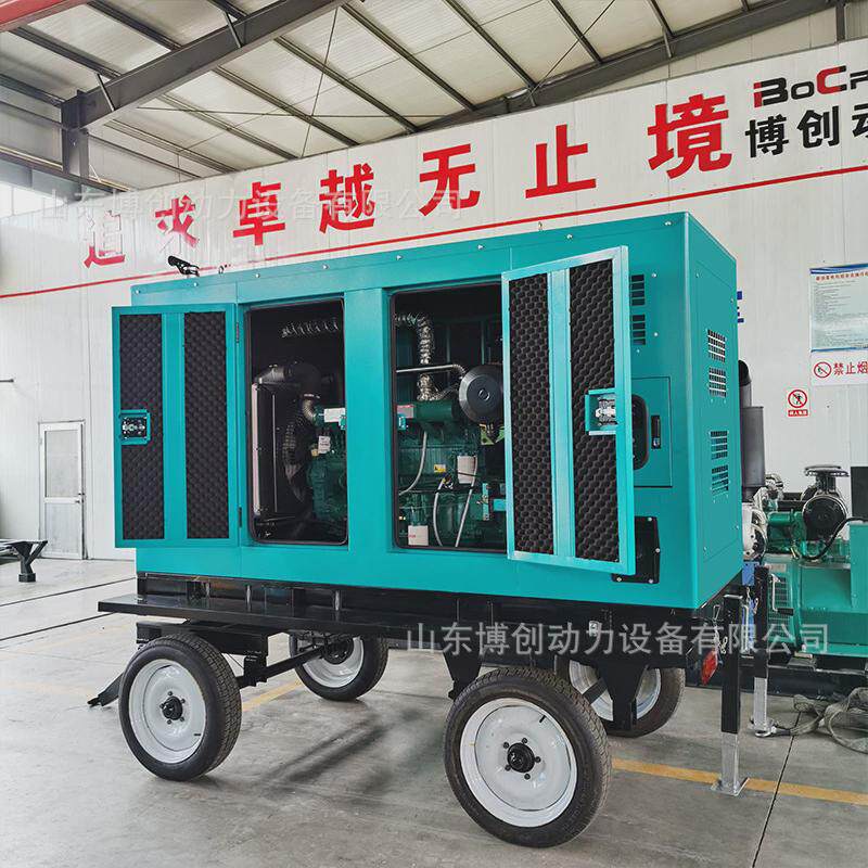 100千瓦静音型移动电站野外施工方便灵活潍坊100kw柴油发电机组