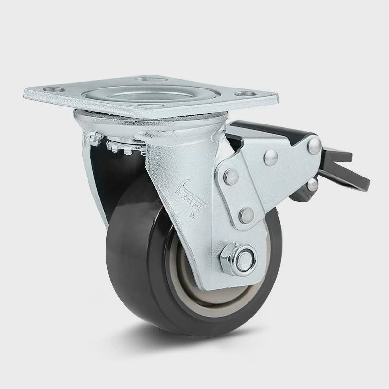 4寸承重400kg重载重型移动轻便静音重载4寸脚轮万向轮轮大型轮