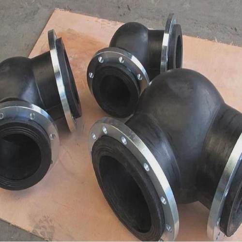 电厂用脱硫衬三通钢管碳钢内衬丁基橡胶胶弯头