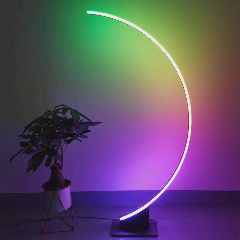 led落地灯客厅书房灯装饰灯具ins现代简约北欧立式钓鱼灯弧形台灯