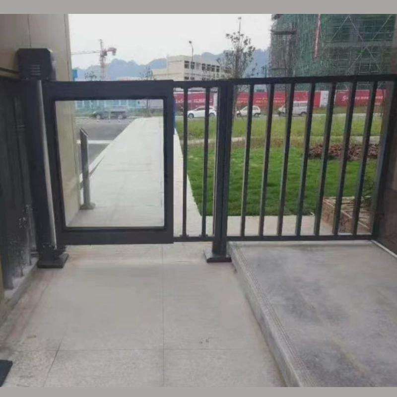 户外人行通道闸广告门不锈钢门小区人脸识别门禁系统刷卡电动门