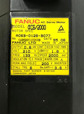 a06b-0126-b0772126-b077b177b075发那科电机月质保三个现货