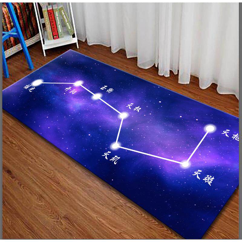 印花3d新中式北斗七星地毯地垫罡垫打坐练功禅修垫防滑垫可水洗