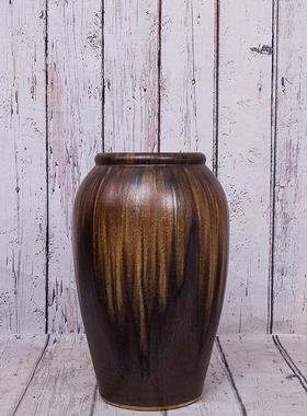 景德镇软装三件套家居客厅复古陶瓷大花瓶摆件落地抽象陶瓷大花瓶