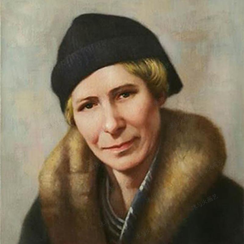 大芬直销工厂老画师创作定制手绘名人黑白照片肖像转彩色人物油画