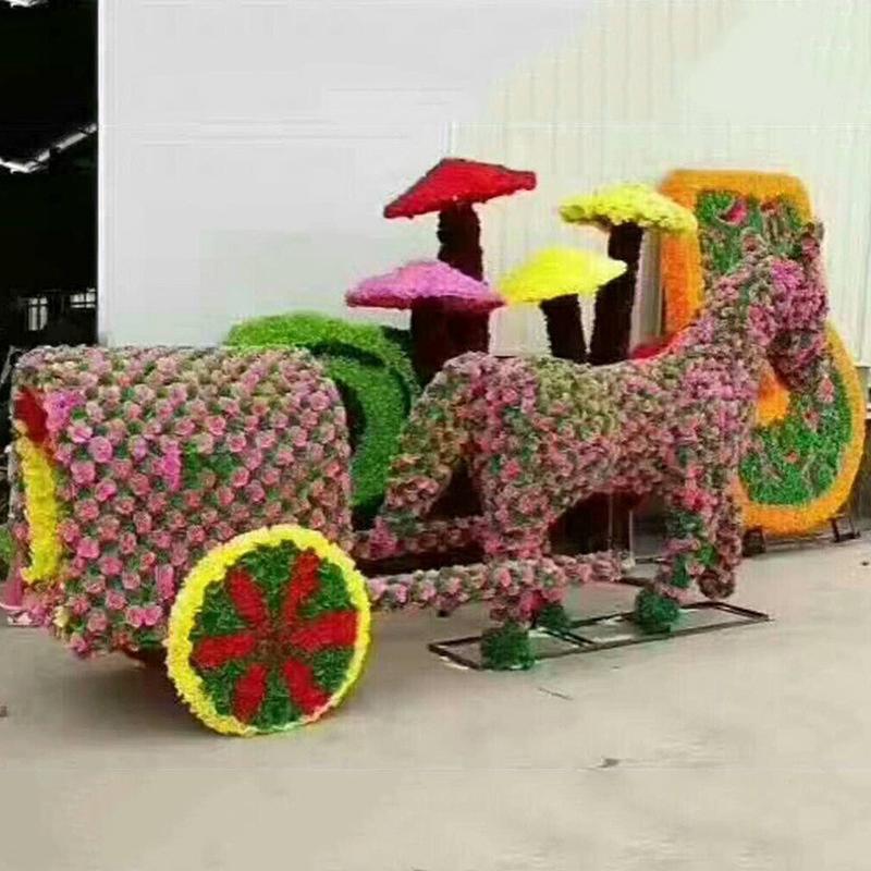 基地批发绿雕动物工艺品草景观仿真雕塑动物雕雕塑仿真绿植雕塑