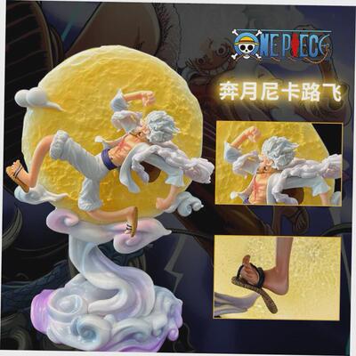 New One Piece Luffy Figure Doll Gear5 emit light gift toy
