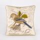 工厂直供美式 乡村高档印花亚麻花鸟刺绣沙发靠垫北欧棉麻精工抱枕
