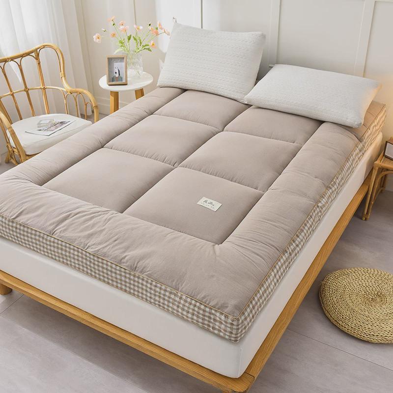 外贸色织立体羽丝绒床垫加厚褥子垫被家用软垫宿舍床垫单双人折叠