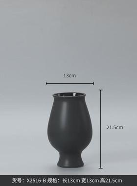 bestwest陶瓷花瓶高级感玄关桌面干装饰花瓶摆件客厅插花大肚瓶