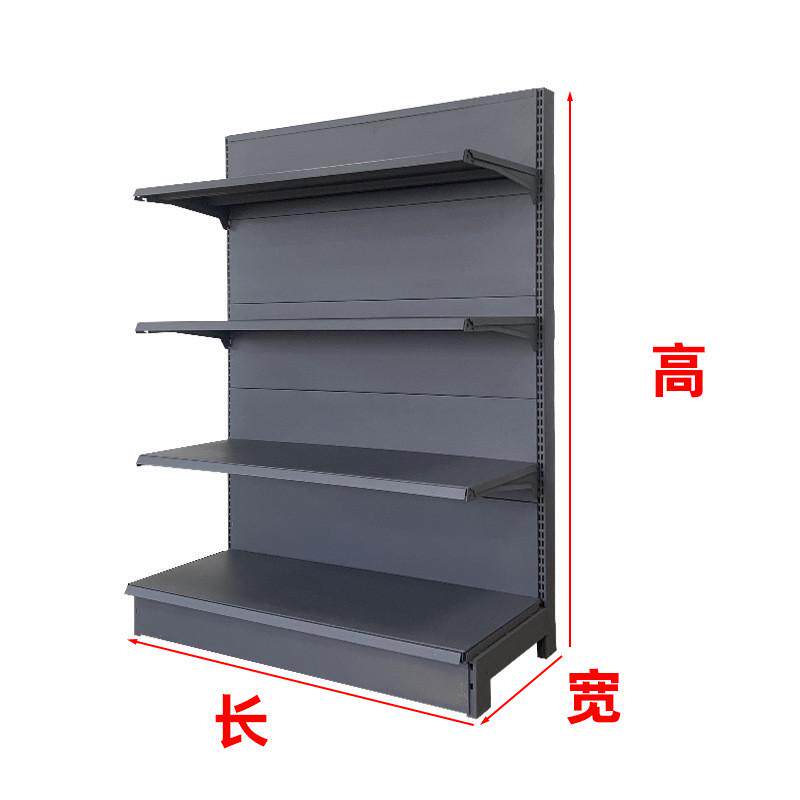 超市商品货架厂家加宽加厚超货架单双面批发商五金便利店超市货架