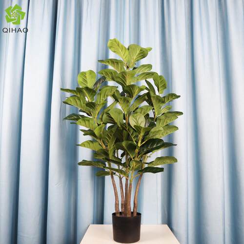 大型仿真琴叶榕造景装扮假树盆栽摆件室内园林橡树装饰绿植盆栽