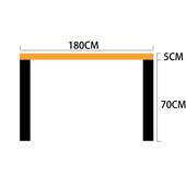 家用实木双人电脑台式 桌loft书房书桌书架组合办公学习写字台长桌
