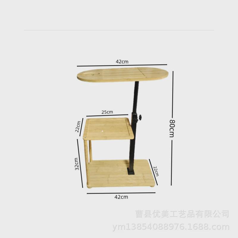 竹制浴缸架落地浴室收纳架木质置物架伸缩旋转整理架可边几收纳架
